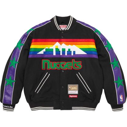 SUPREME MITCHELL & NESS® TEAMS VARSITY JACKET-BLACK