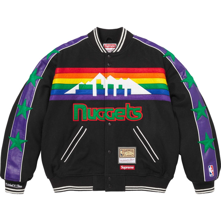 SUPREME MITCHELL & NESS® TEAMS VARSITY JACKET-BLACK