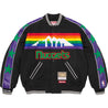 SUPREME MITCHELL & NESS® TEAMS VARSITY JACKET-BLACK