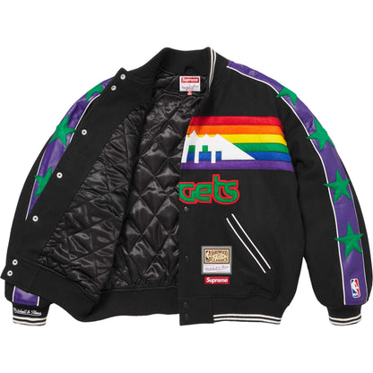 SUPREME MITCHELL & NESS® TEAMS VARSITY JACKET-BLACK