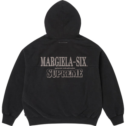 SUPREME MM6 MAISON MARGIELA EAGLE ZIP UP HOODED SWEATSHIRT-BLACK