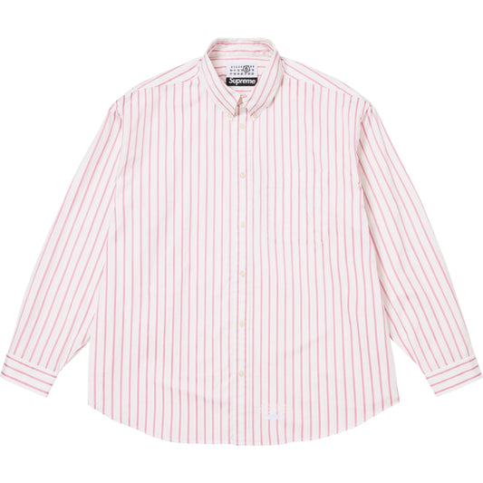SUPREME MM6 MAISON MARGIELA STRIPE SHIRT-WHITE
