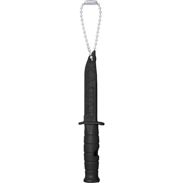 SUPREME KA-BAR EMERGENCY WHISTLE KEYCHAIN-BLACK