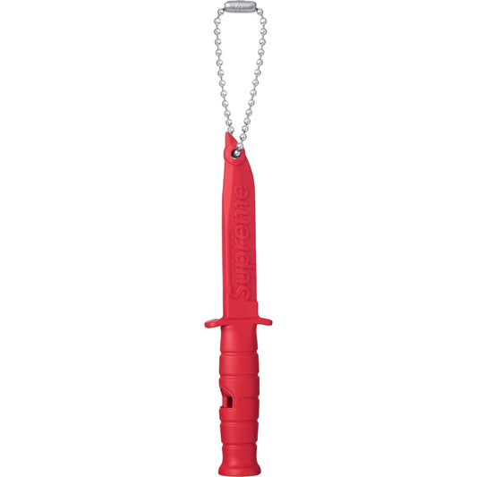 SUPREME KA-BAR EMERGENCY WHISTLE KEYCHAIN-RED