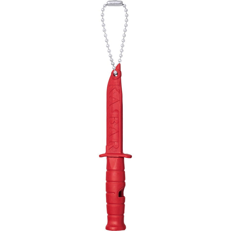 SUPREME KA-BAR EMERGENCY WHISTLE KEYCHAIN-RED