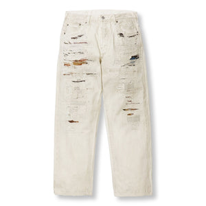 SUPREME MM6 MAISON MARGIELA DISTRESSED LOOSE FIT SELVEDGE JEAN-STONE