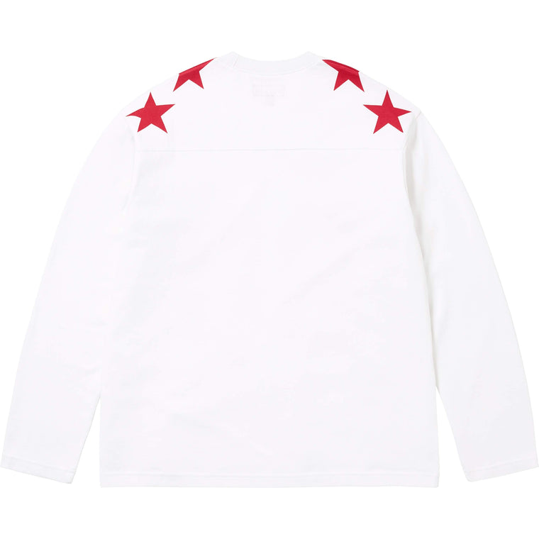 SUPREME PLAYBOY® L/S FOOTBALL TOP-WHITE