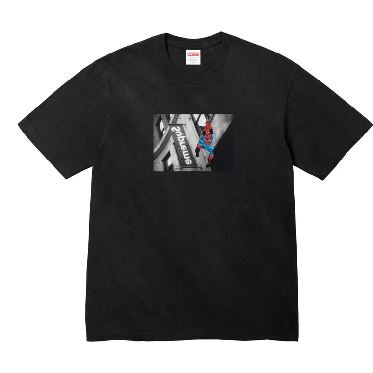 SUPREME SPIDER-MAN TEE-BLACK