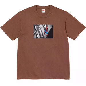 SUPREME SPIDER-MAN TEE-BROWN