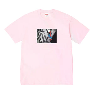 SUPREME SPIDER-MAN TEE-LIGHT PINK