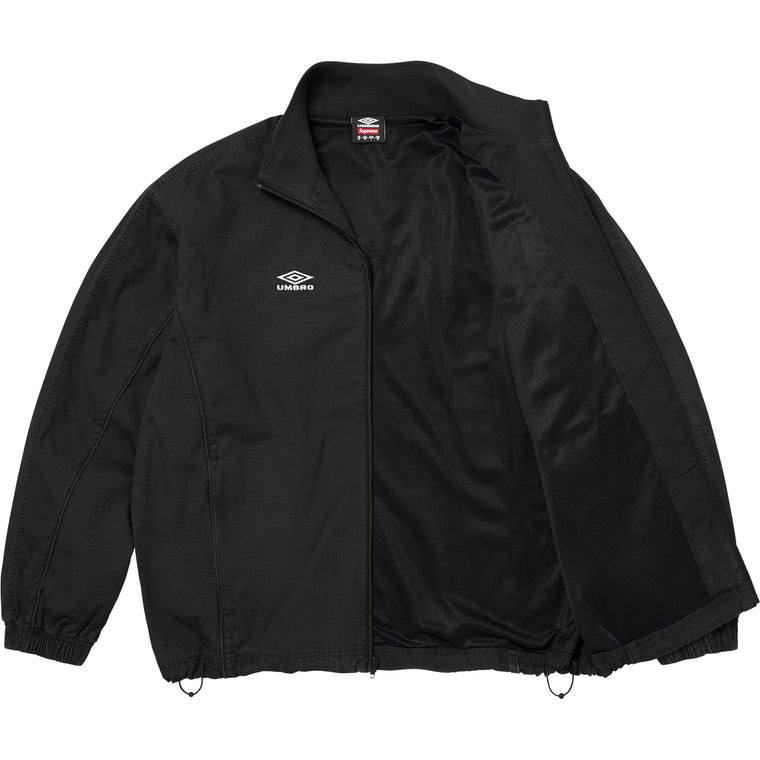 SUPREME UMBRO® COTTON RIPSTOP TRACK JACKET-BLACK