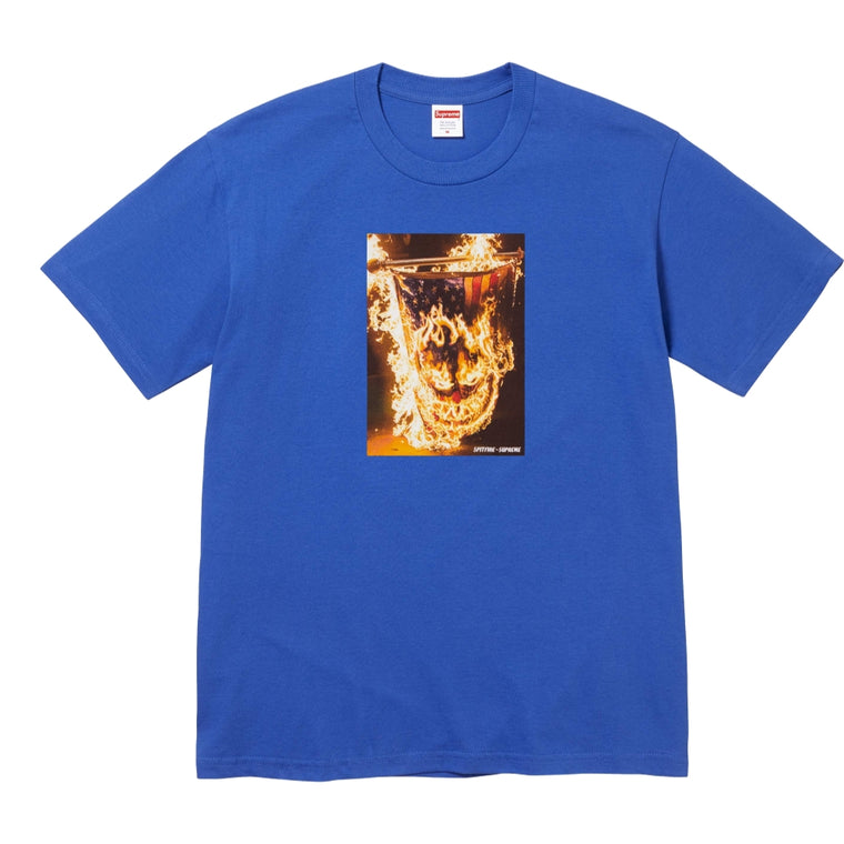 SUPREME SPITFIRE® FLAG TEE-ROYAL