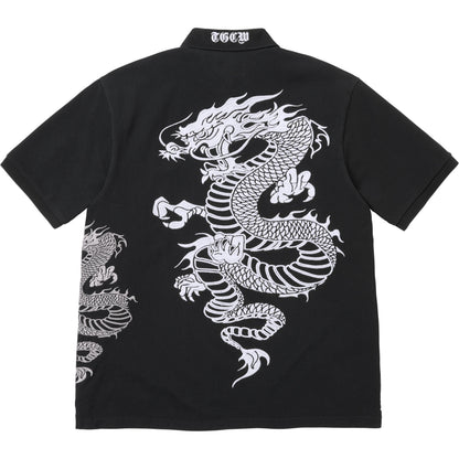 SUPREME THE GREAT CHINA WALL DRAGON POLO-BLACK