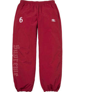SUPREME UMBRO® RHINESTONE TRACK PANT-RED