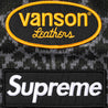 SUPREME VANSON LEATHERS® SPIDER-MAN ZIP UP HOODED SWEATSHIRT-BLACK