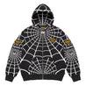 SUPREME VANSON LEATHERS® SPIDER-MAN ZIP UP HOODED SWEATSHIRT-BLACK