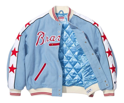 SUPREME MITCHELL & NESS® TEAMS VARSITY JACKET-BLUE