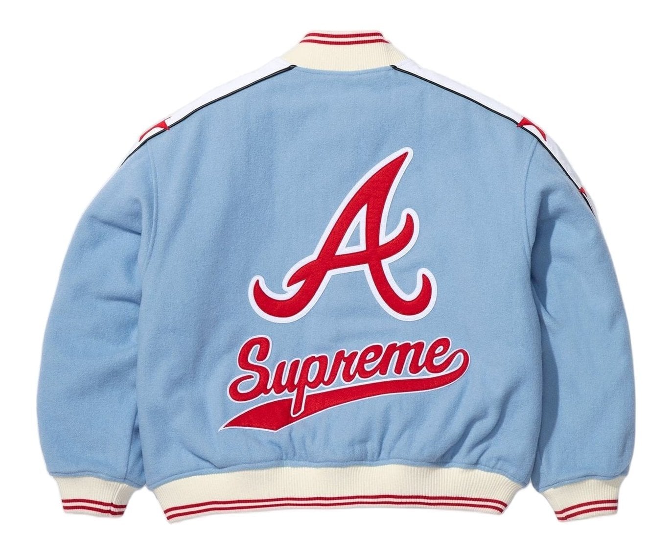 SUPREME MITCHELL & NESS® TEAMS VARSITY JACKET-BLUE