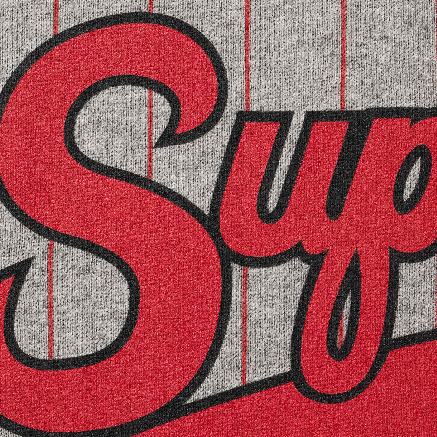 SUPREME TIGER RAGLAN L/S TOP-HEATHER GREY