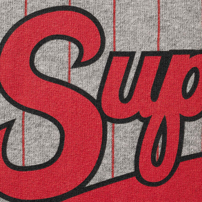 SUPREME TIGER RAGLAN L/S TOP-HEATHER GREY