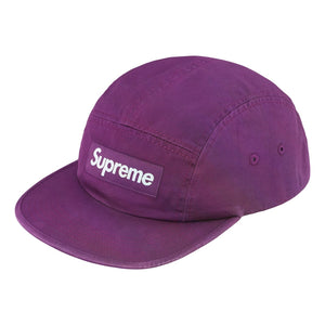 SUPREME WASHED CHINO TWILL CAMP CAP-PURPLE