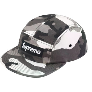 SUPREME WASHED CHINO TWILL CAMP CAP-SNOW CAMO