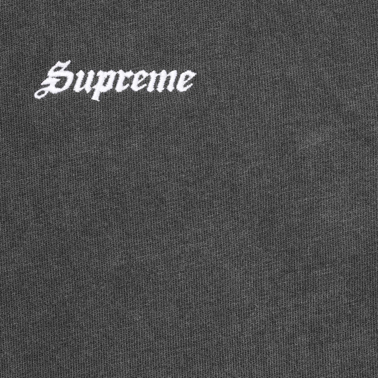 SUPREME WASHED S/S TOP-BLACK