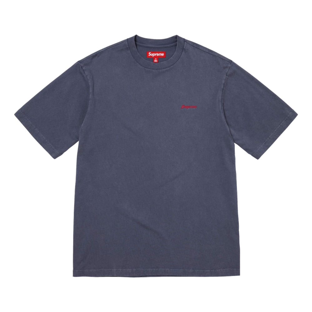 SUPREME WASHED S/S TOP-NAVY