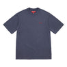 SUPREME WASHED S/S TOP-NAVY