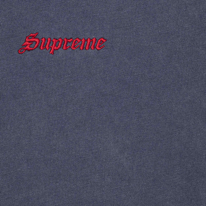 SUPREME WASHED S/S TOP-NAVY