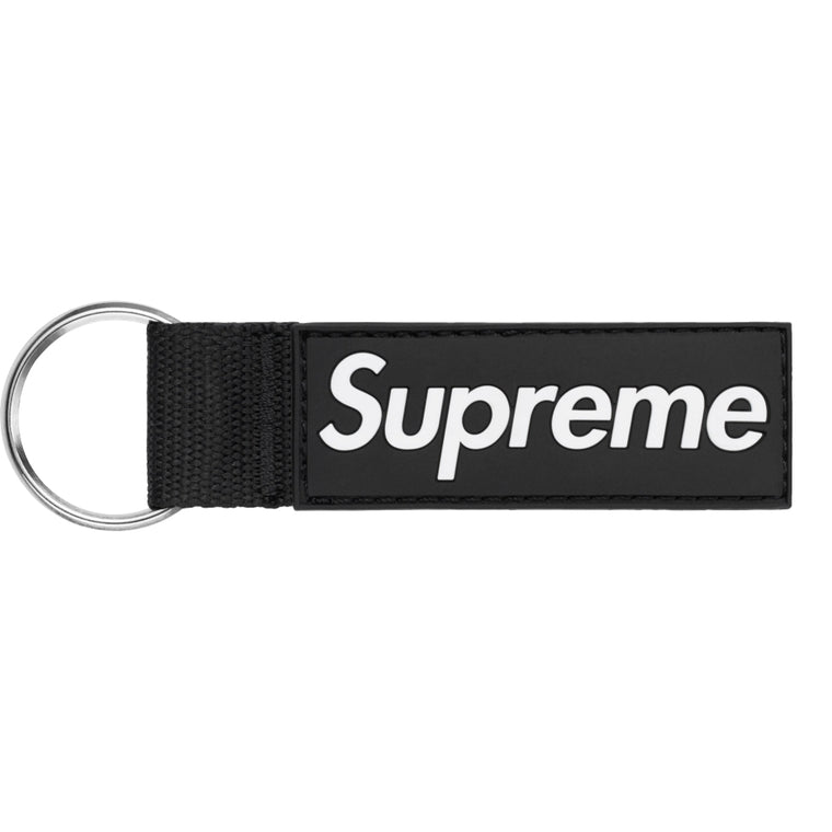 SUPREME WEBBING KEYCHAIN-BLACK