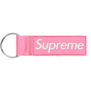 SUPREME WEBBING KEYCHAIN-PINK