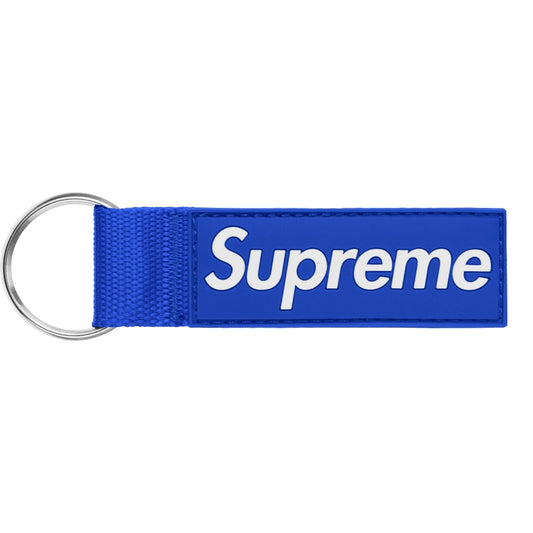 SUPREME WEBBING KEYCHAIN-ROYAL