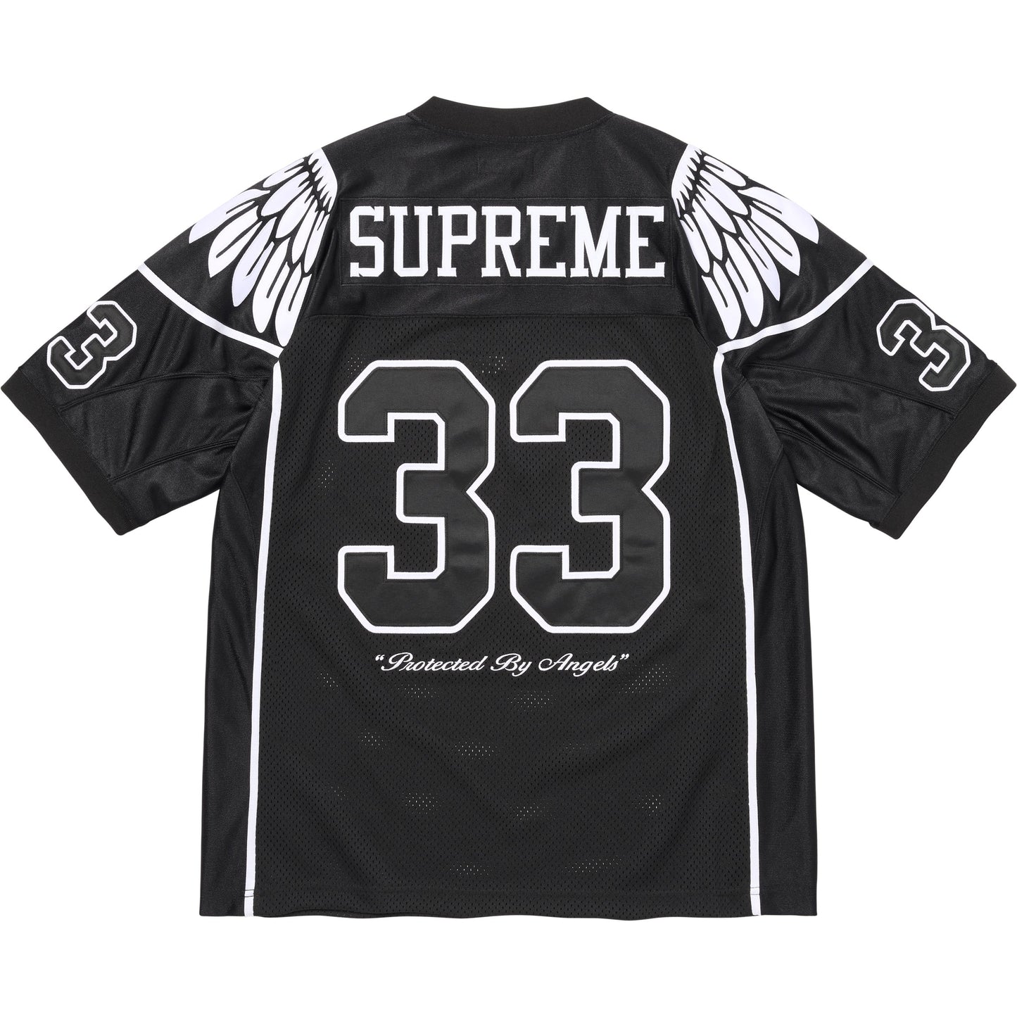 SUPREME WINGS FOOTBALL JERSEY-BLACK