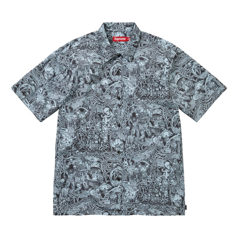 SUPREME WOMBAT S/S SHIRT-BLUE