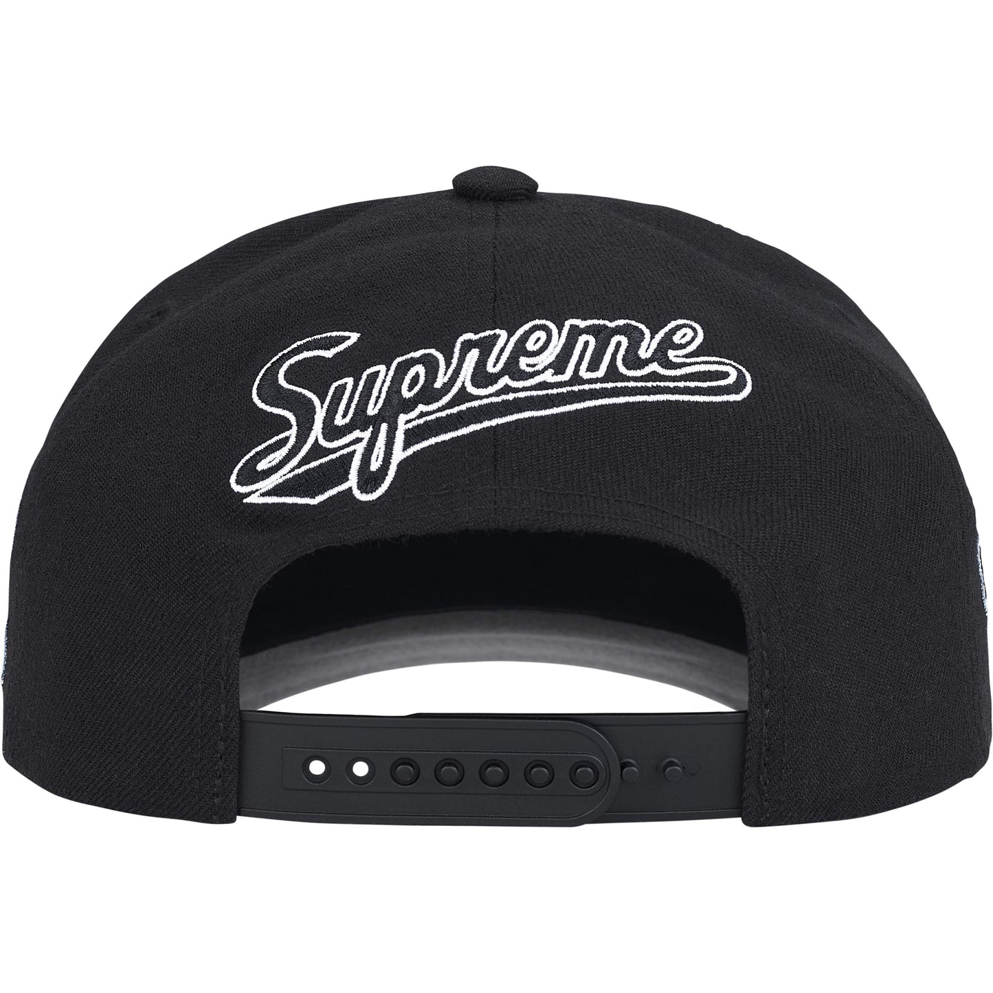 SUPREME WORLD FAMOUS S LOGO 6-PANEL-BLACK