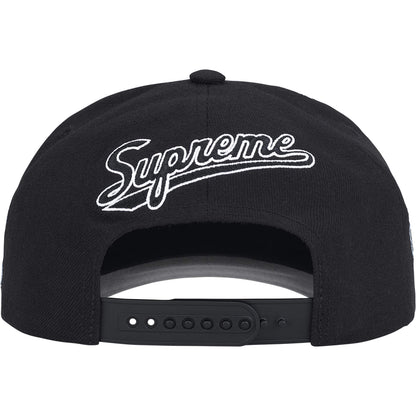 SUPREME WORLD FAMOUS S LOGO 6-PANEL-BLACK