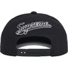 SUPREME WORLD FAMOUS S LOGO 6-PANEL-BLACK