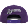 SUPREME WORLD FAMOUS S LOGO 6-PANEL-PURPLE
