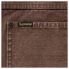 SUPREME WORN SNAP PAINTER SHIRT-BROWN
