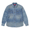 SUPREME WORN SNAP PAINTER SHIRT-DENIM
