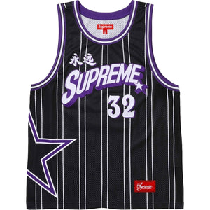 SUPREME STAR BASKETBALL JERSEY-BLACK