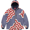 SUPREME FLAG QUILTED HOODED WORK JACKET-MULTI