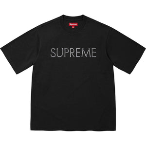 SUPREME HEARTS STUDDED S/S TOP-BLACK