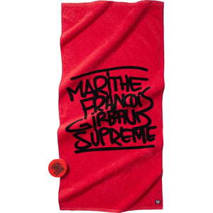 SUPREME MARITHE + FRANCOIS GIRBAUD COMPRESSED TOWEL-RED