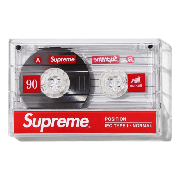 SUPREME MAXELL CASSETTE TAPES (5 PACK)-CLEAR