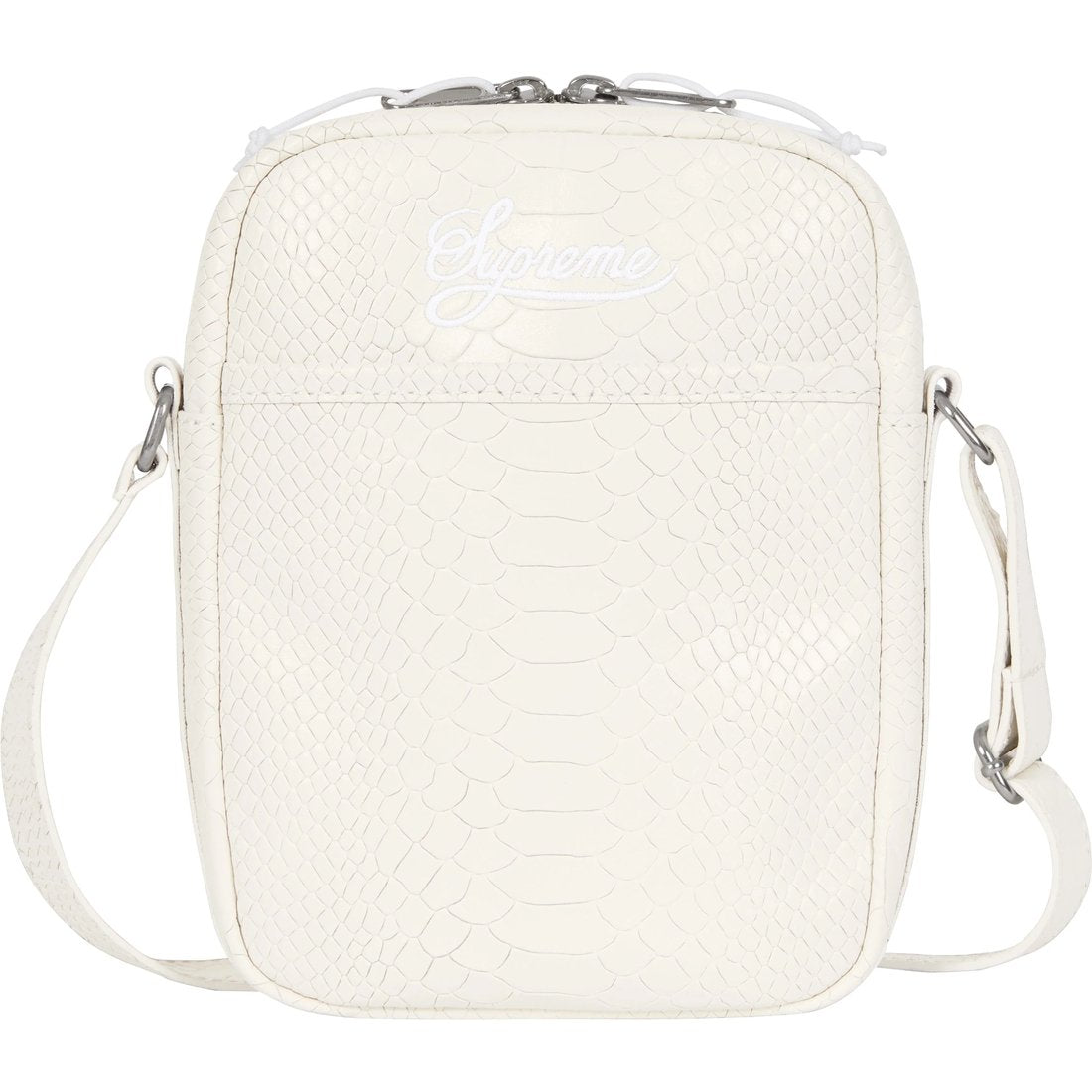 SUPREME NIKE LEATHER SHOULDER BAG. 2L.-SNAKESKIN