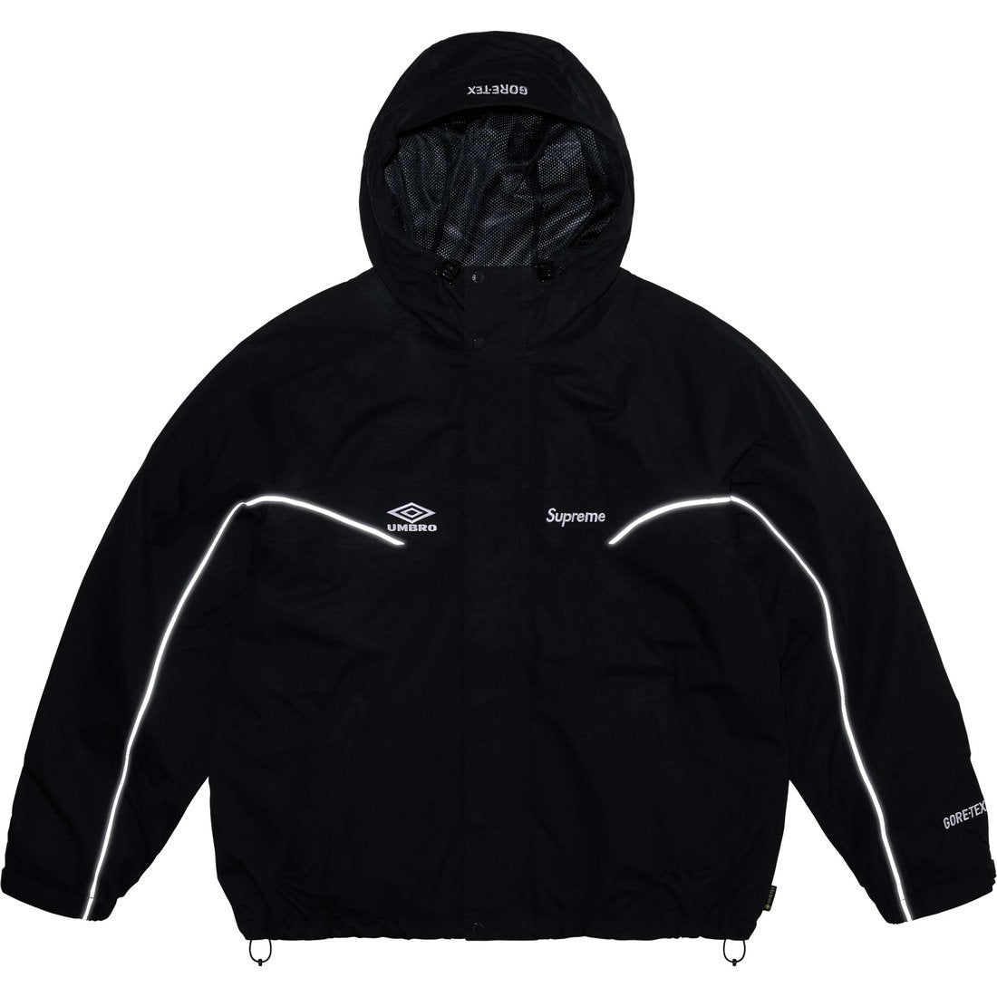 SUPREME UMBRO GORE-TEX HOODED JACKET-BLACK