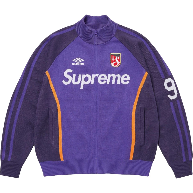 ジャケット・アウター Supreme x Umbro Zip Up Sweater SUPREME UMBRO® ZIP UP SWEATER-PURPLE - Popcorn Store