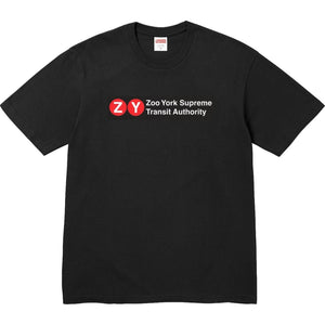 SUPREME ZOO YORK TRANSIT TEE-BLACK